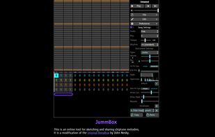 The default layout of JummBox 2.5.