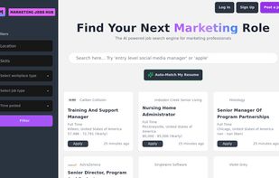 Marketing Jobs Hub screenshot 1