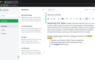 Justnote screenshot 1