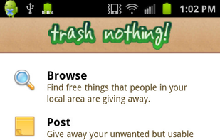 trash nothing! screenshot 2