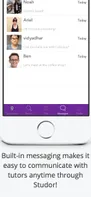 Message tutors on the go!