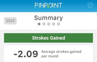 Strokes gained analytics - compare to a tour pro or players up to 20 handicap