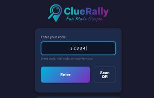 Homepage - Enter Code to Join