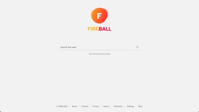 Fireball homepage  
