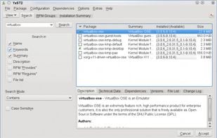 YaST screenshot 1