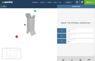 Custom dieline and 3D models generator