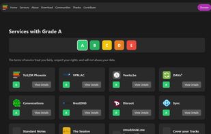Website 
Grade filter