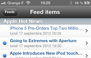 RSS Runner screenshot 1