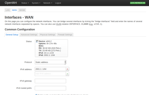 OpenWrt screenshot 1