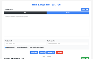Find &amp; Replace Text Tool screenshot 1