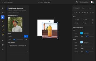 Generative selection feature