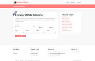 Online Clock screenshot 2