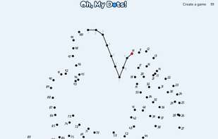 Playing a connect the dots game online