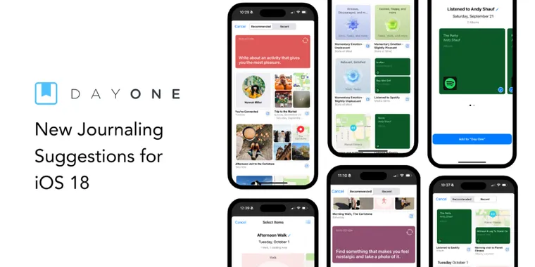 Day One introduces journaling suggestions for iOS 18, media integration, and mood tracking image