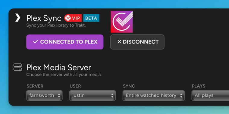 Trakt announces Plex Sync beta for Trakt VIPs with automatic watched history import image