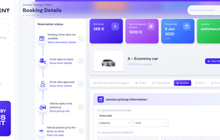 Car rental Admin - Reservation details