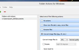 Folder Actions for Windows screenshot 1