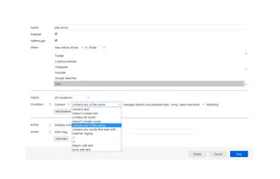 Feedbro includes a powerful rule engine for automatic processing, highlighting etc.