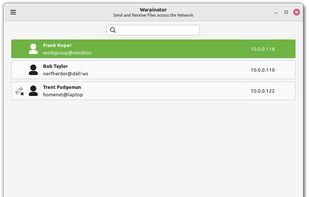 Warpinator screenshot 1