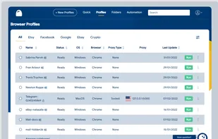 The best anti-detect browser software that helps to create multi different profiles and run simultaneously from 01 computer.