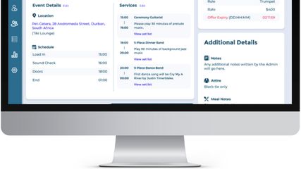 Back On Stage Individual Booking View helps you manage and organize each individual event