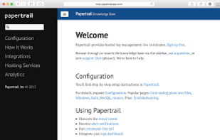 Papertrail screenshot 1
