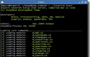 InspIRCd screenshot 1