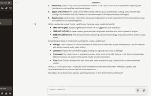 Chat interface