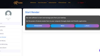 VFXFarm Start Rendering