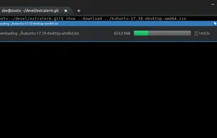 Extraterm screenshot 3