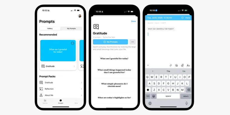 Day One launches Prompt Packs for guided journaling on iOS devices image