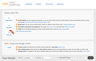 Amazon Kindle Direct Publishing screenshot 1