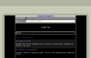 Apollo personal search screenshot 1