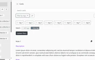 Organize with tags and collections