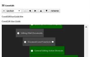 Sections Structure Dialog for managing document sections structure intuitively