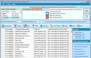 Cute Web Phone Number Extractor screenshot 1