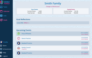 Tablet view of home page.