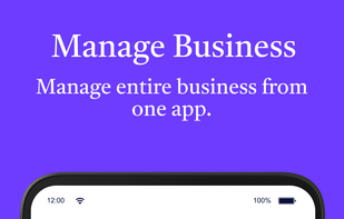 Manage entire business transactions from one app.