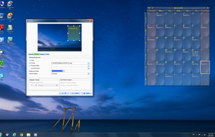 Desktop calendar. Changed cell image, size and position.
