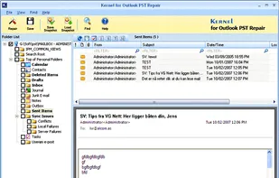 Kernel for Outlook PST Repair screenshot 1