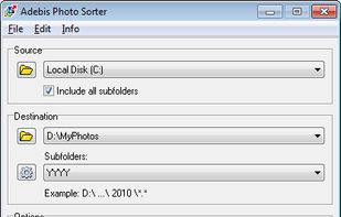 Adebis Photo Sorter screenshot 1