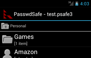 PasswdSafe screenshot 1