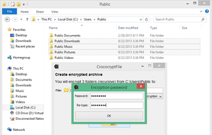 CrococryptFile screenshot 2