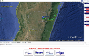 The main tracking page