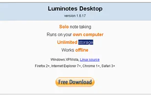 Luminotes Desktop for XP, Vista and Linux