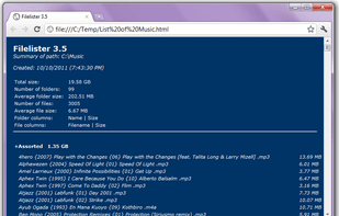 Filelister screenshot 2