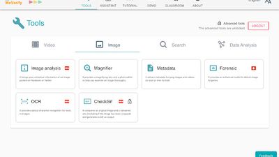 Interfaz de herramientas de verificación