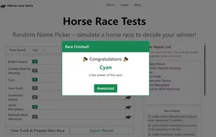 Horse Race Tests screenshot 2