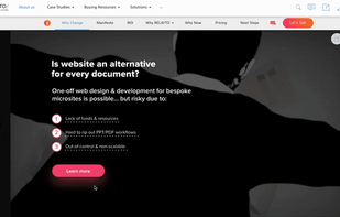 Easily create WOW immersive experience without developers. With RELAYTO you can add media (images, videos, embeds, etc.), animation & interactivity to enhance your content.