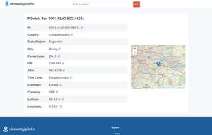 ShowMyIPInfo screenshot 1